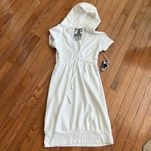 NWT Young Fabulous & Broke White Hooded Mini Dress